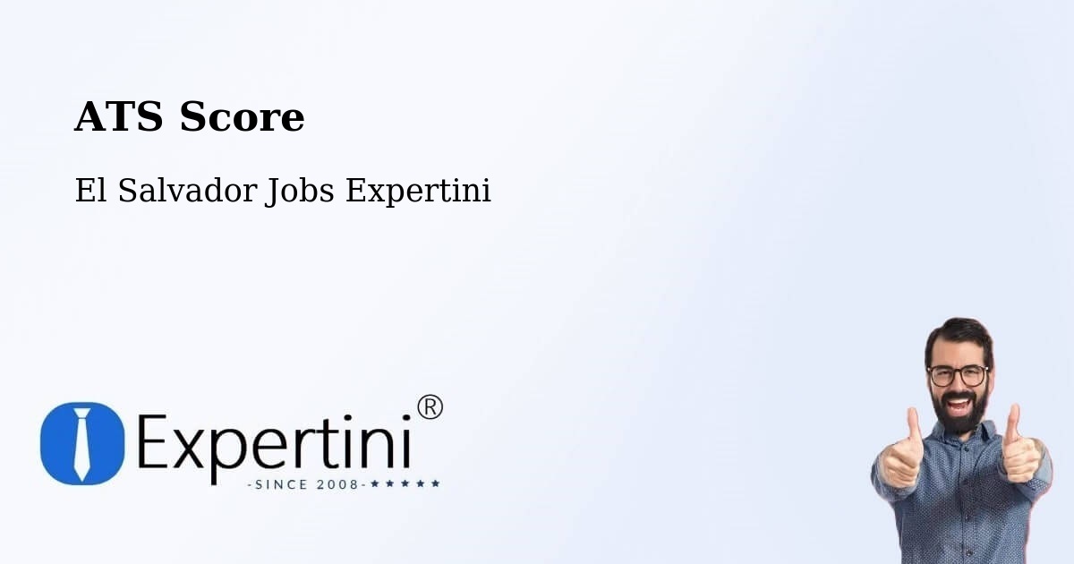 Resume ATS Score & Job Description Match Tool – Ilopango - El Salvador Jobs Expertini